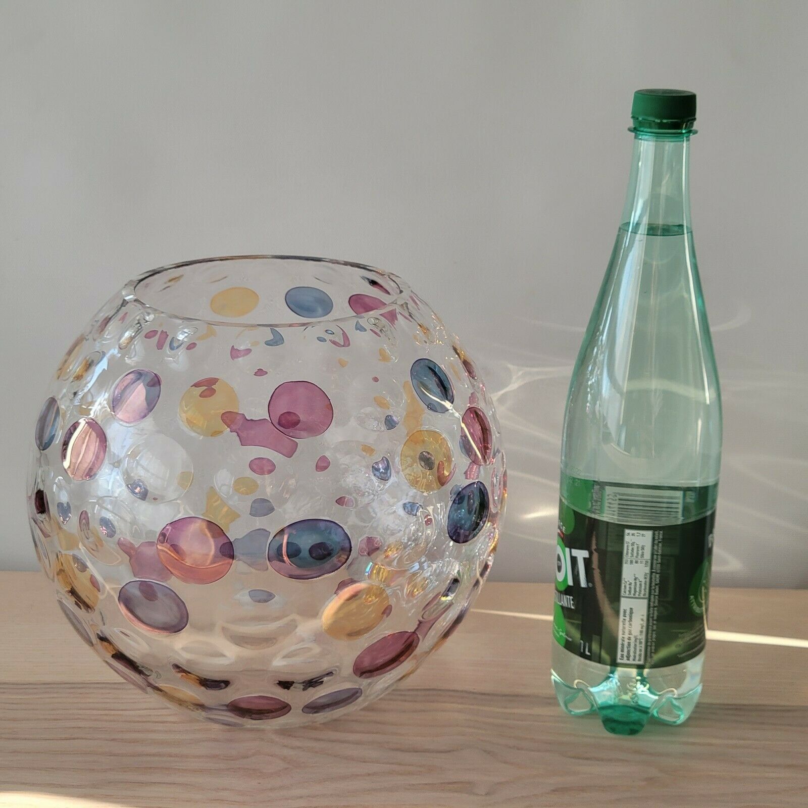 Vase ball optical illusion Max Kannegiesser Nemo Borske Sklo Crystalex year 70