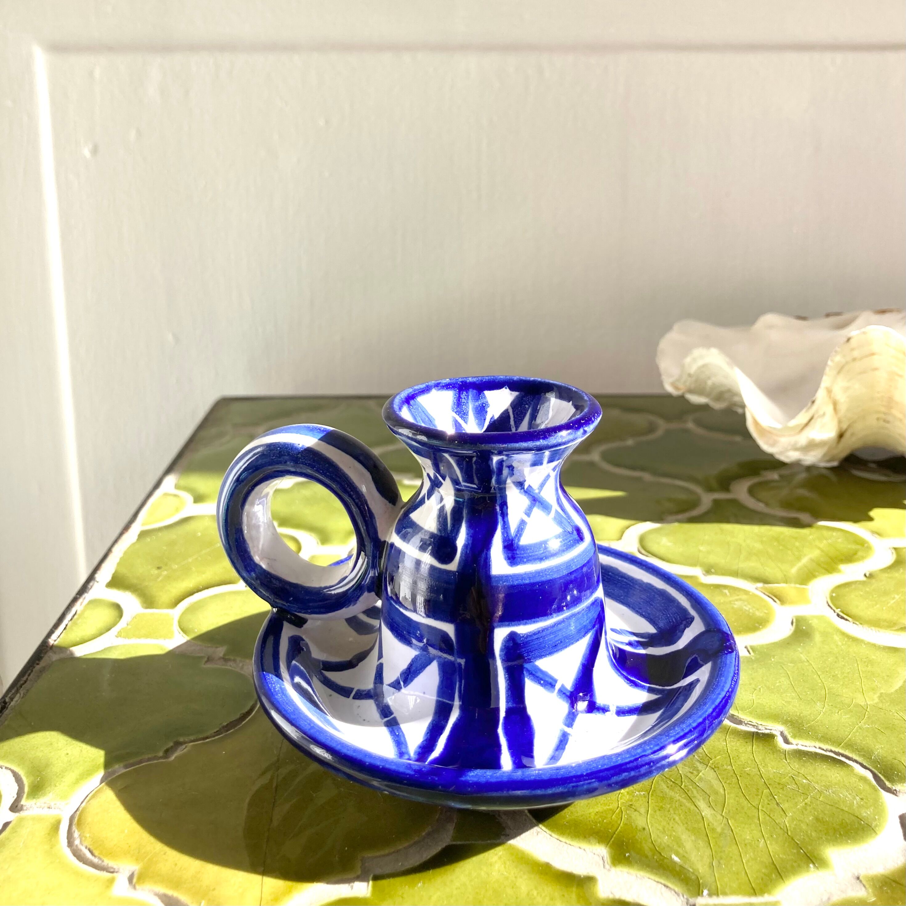 Ceramic hand candle holder