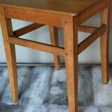 Lorraine Art Populaire chair at the end of the 19th century with a baluster back