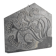 Slate Bas-Relief with Floral Motifs, Signed, 1970s