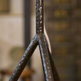 Large wrought iron lamp
