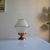 Art Deco table lamp with granite glass globe