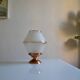 Art Deco table lamp with granite glass globe