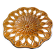 Cut-out ceramic fruit bowl