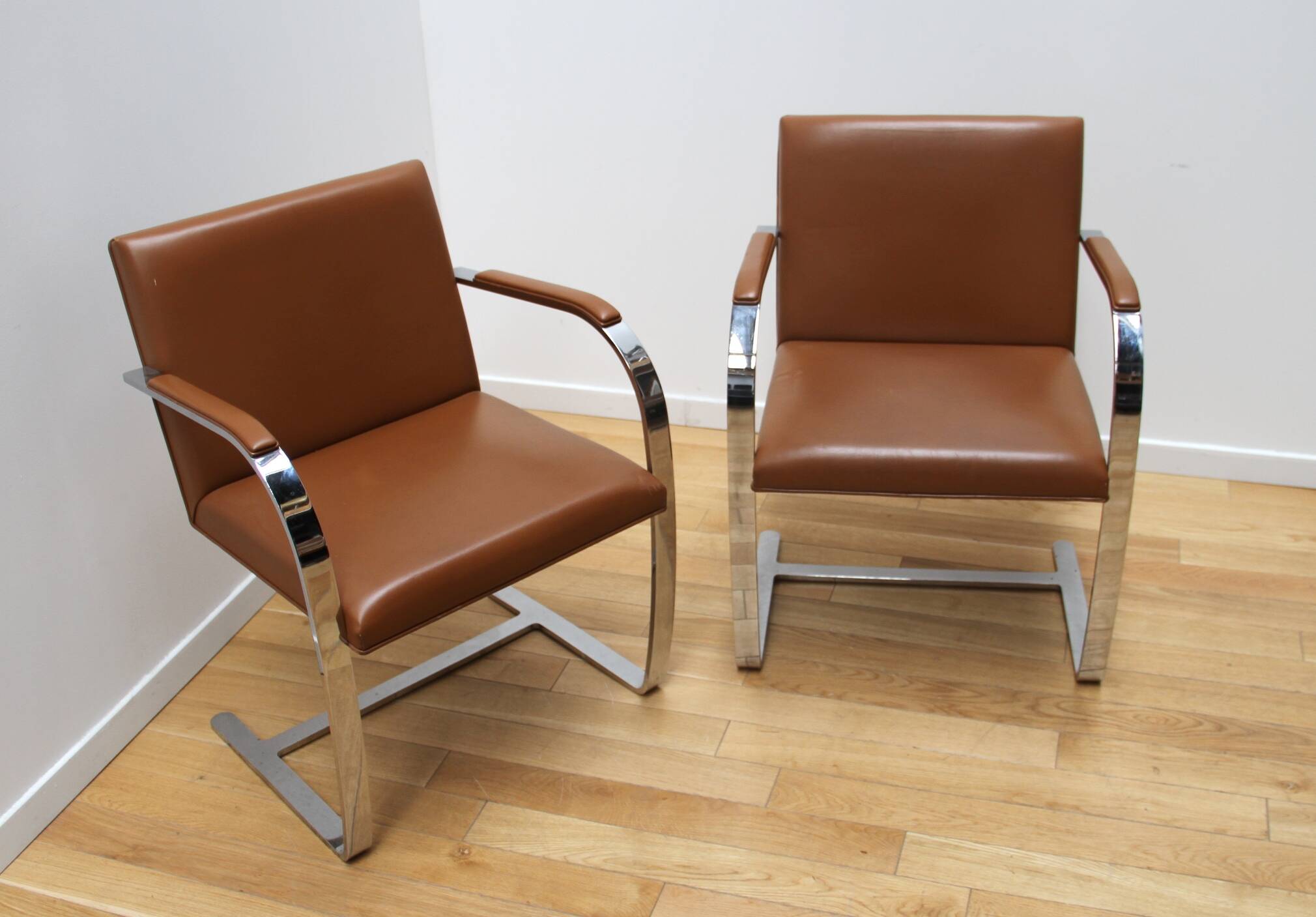 Pair of BRNO armchairs, Mies Van Der Rohe