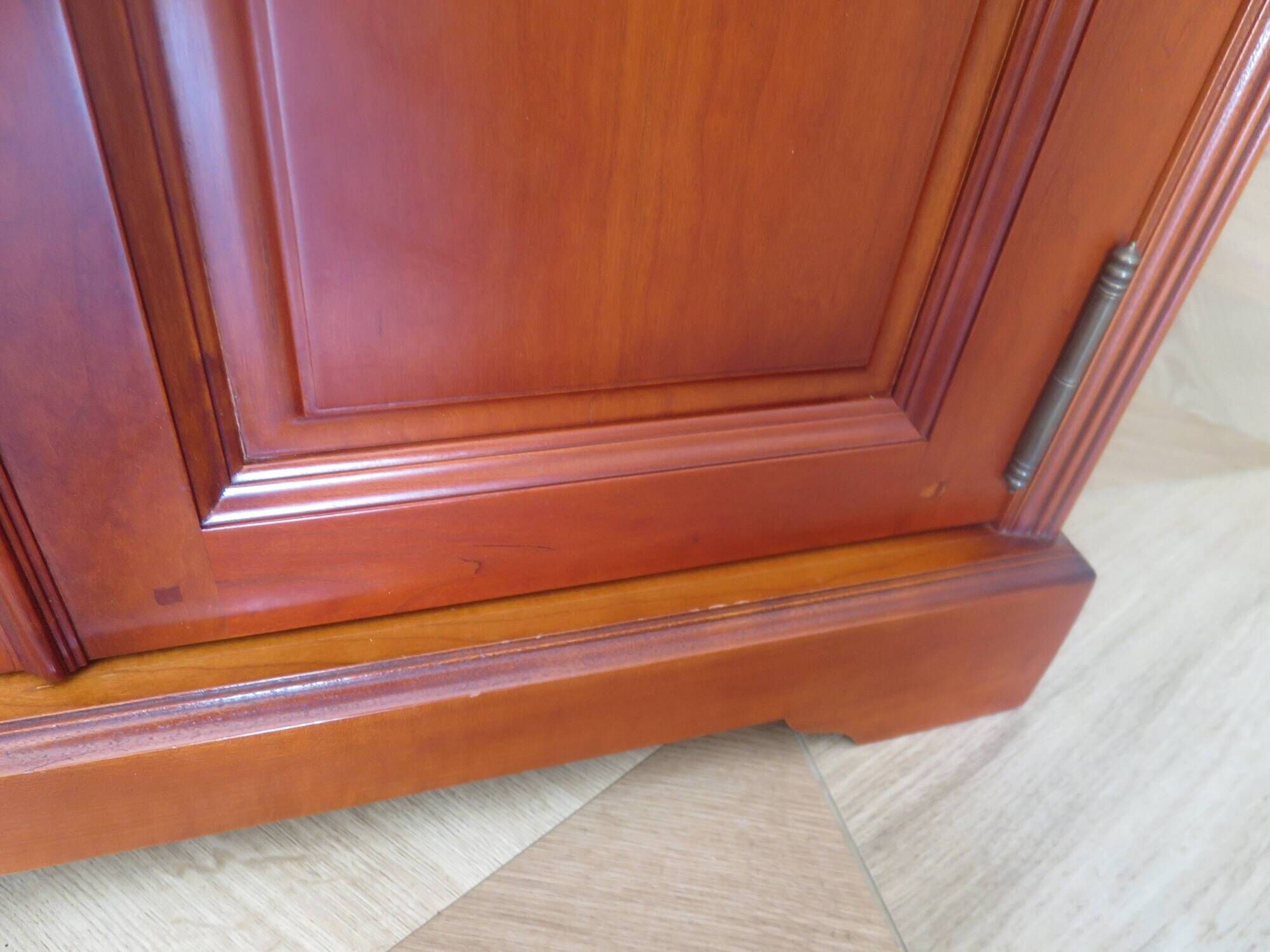 Occasional furniture - TV unit - Rotating tray - Louis Philippe - Solid wood