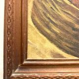 Oil painting, G. De Curtis, signed canvas, young Italian fisherman, late 20th century