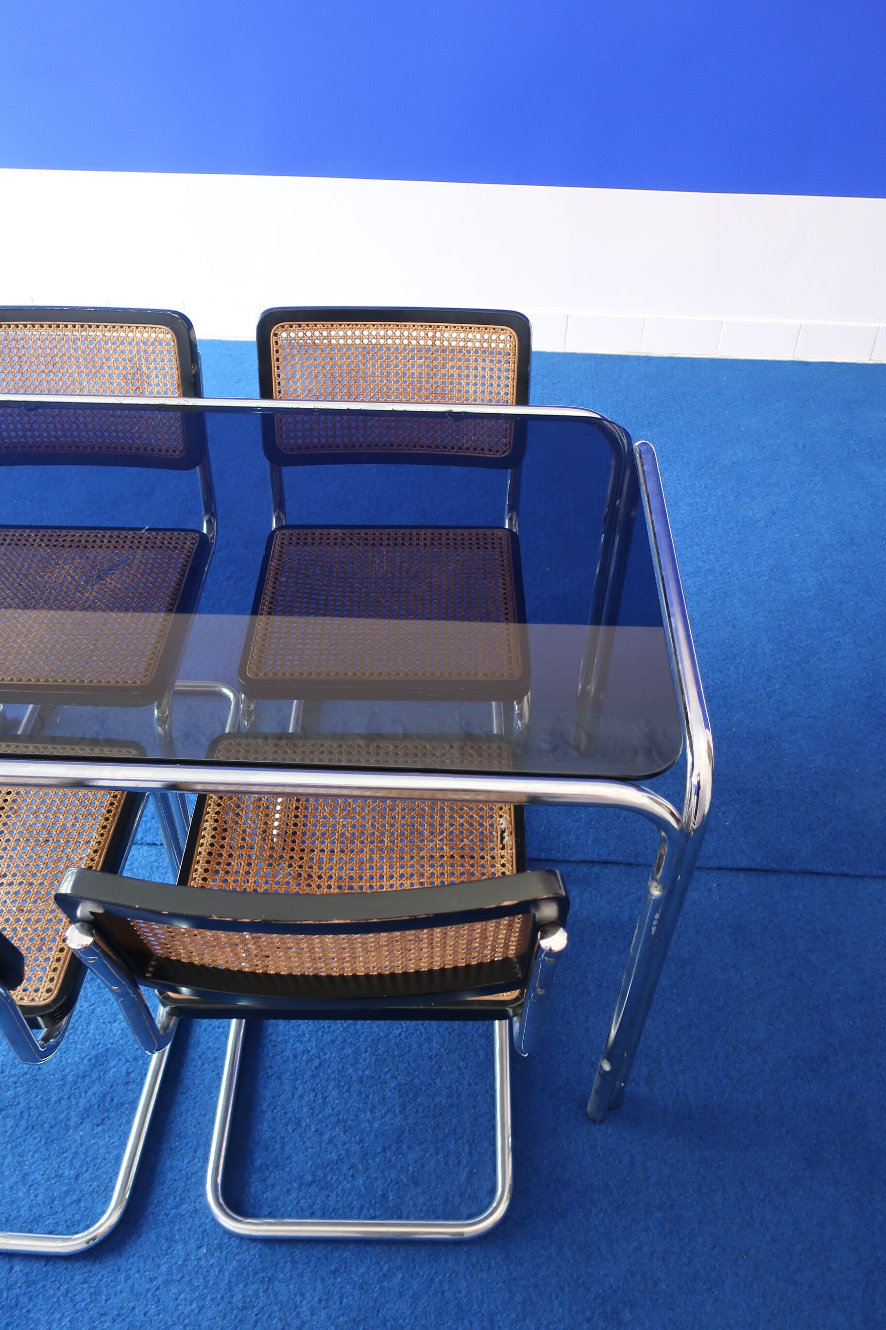 Table and 4 chairs by Marcel Breuer from the 70/80