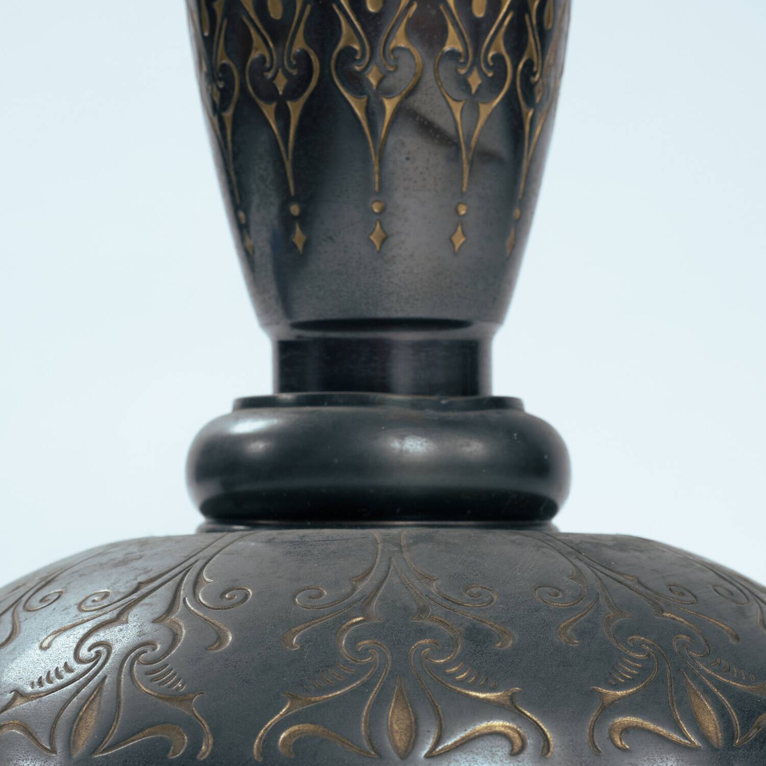 Dutch Art Nouveau occasional table with floral relief decor, 1920s