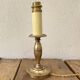 Brass lamp, 2 M new fabric cable, painted lampshade