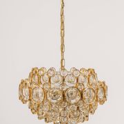Lustre en laiton doré par Palwa Allemagne, années 1970