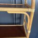Vintage 1970s rattan bookshelf