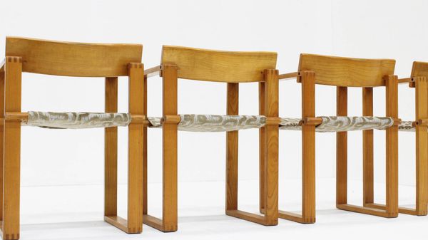 Chaises de salle à manger vintage par Ate van Apeldoorn, ensemble de 4