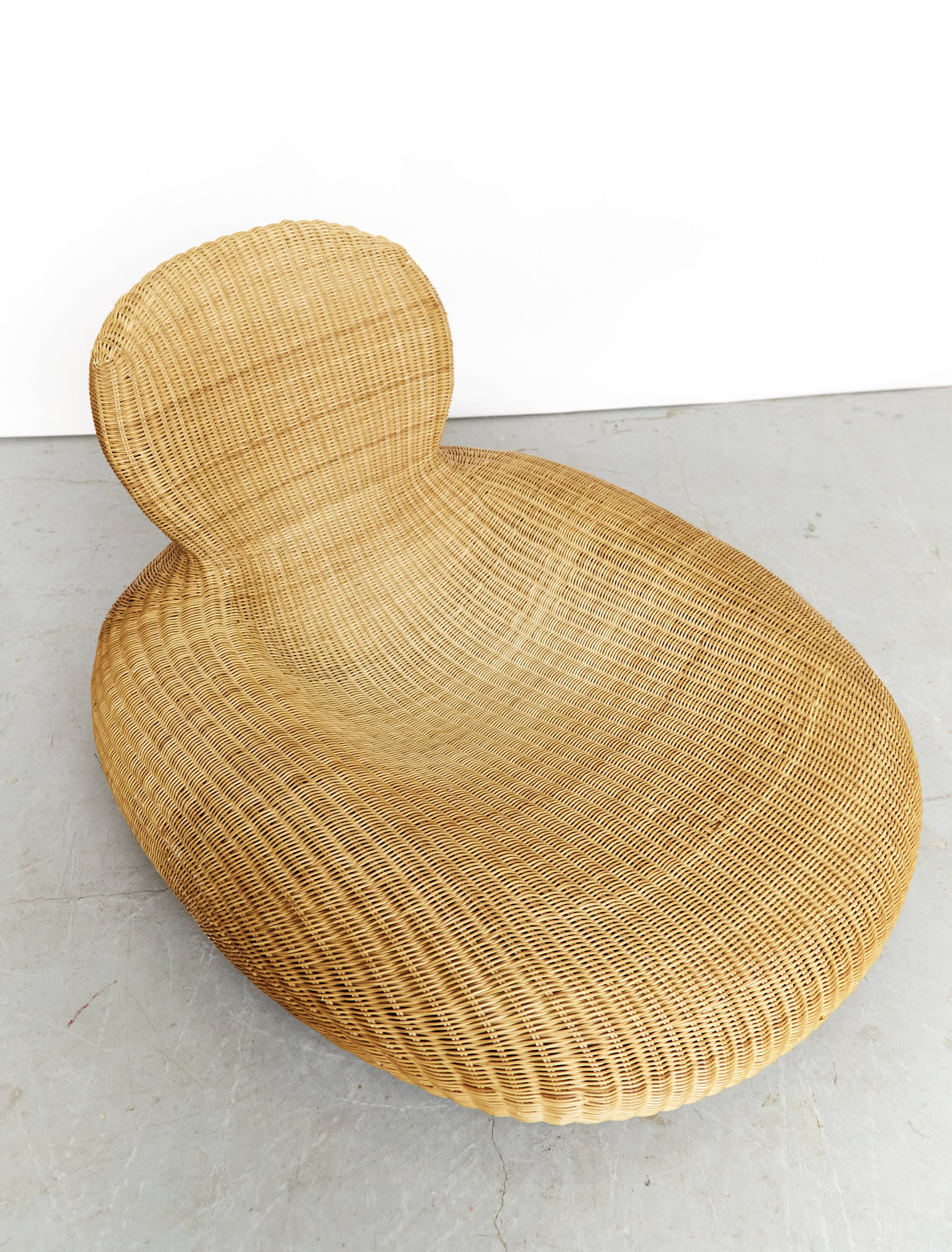 Fauteuil en rotin Storvig par Carl Öjerstam pour Ikea, années 2000