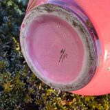 Large ovoid art deco vase in crackled ceramic by Gustave Asch