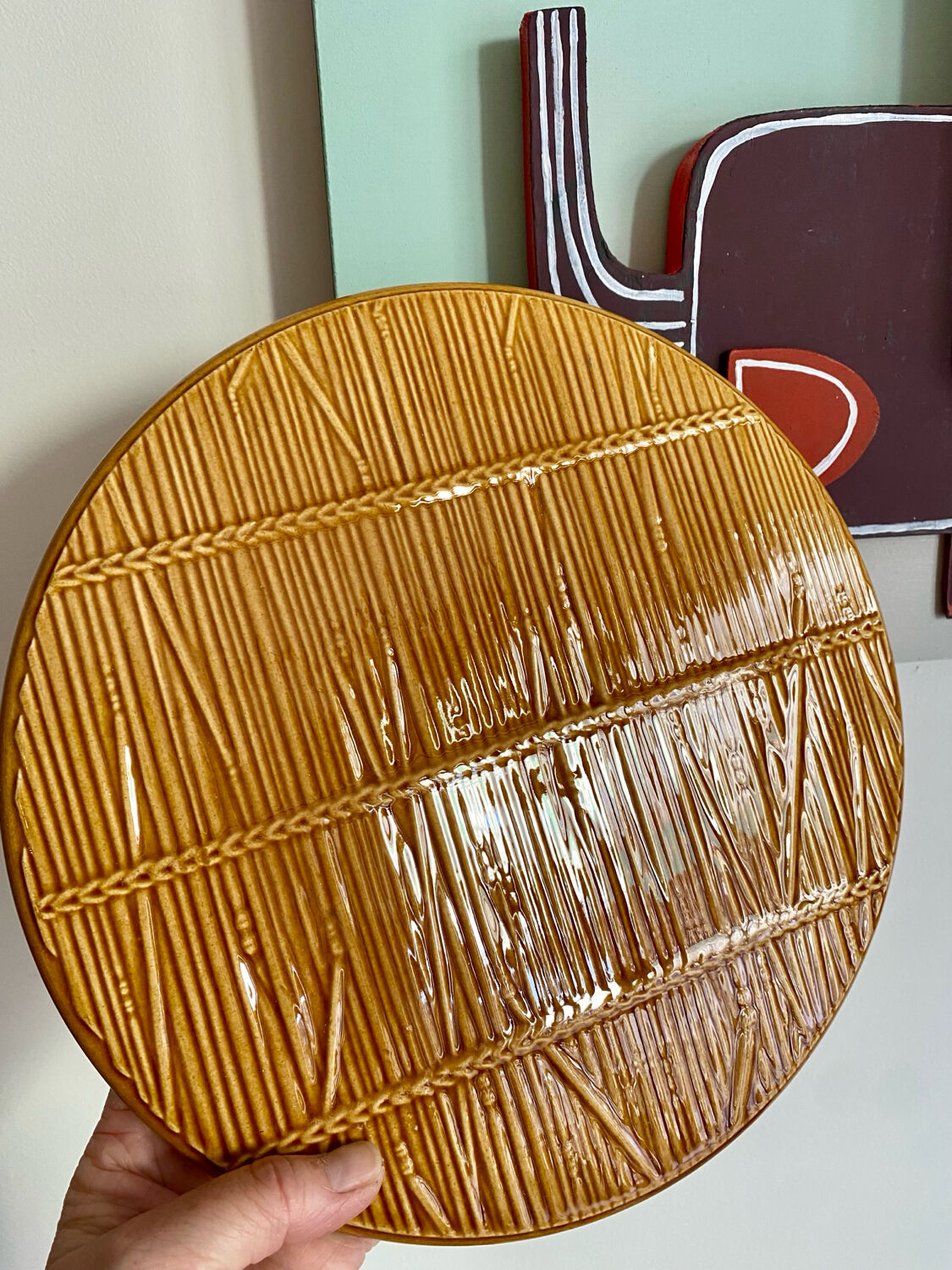 Presentation plate Gien