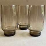 Set of 10 designer smoked glasses 1970