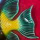 Superb ceramic fish creation albert ferlay vallauris -1970 - 27 x 21 cm