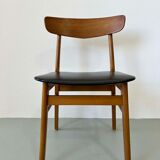Vintage Danish set of 6 chairs teak - skai