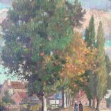 Breton landscape signed Emile Galois