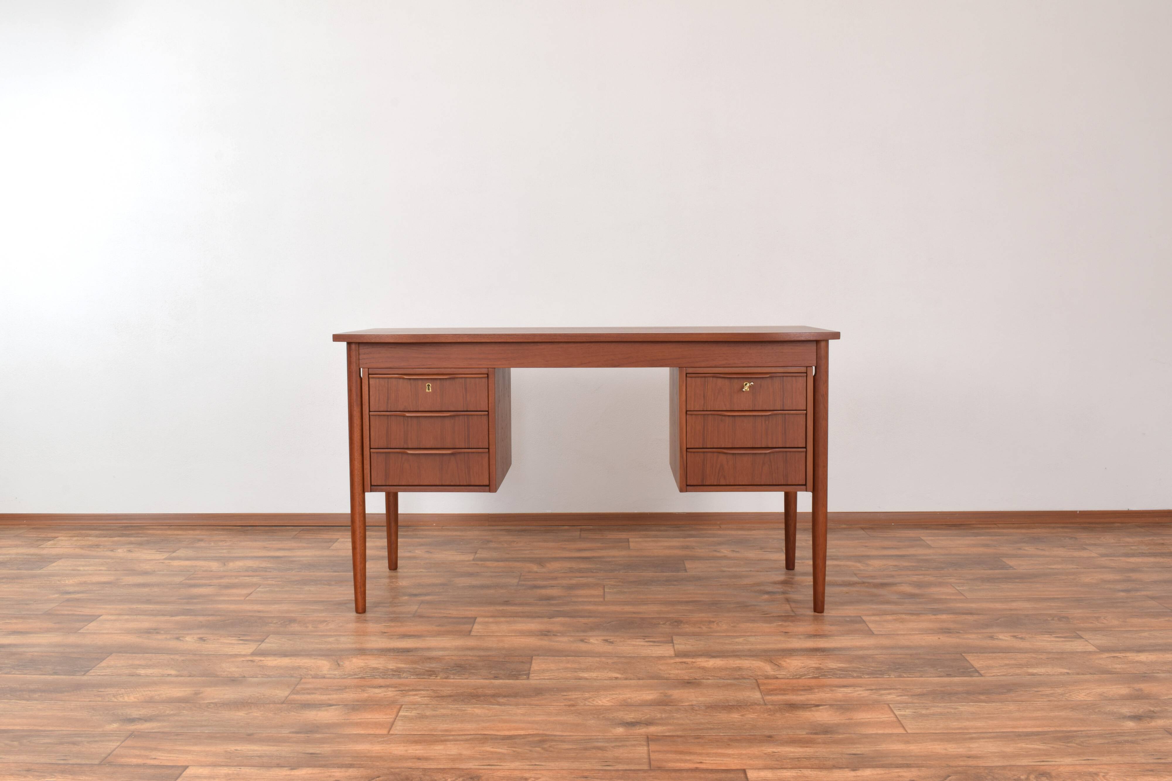 Mid-Century Danish Teak Desk, 1960s.