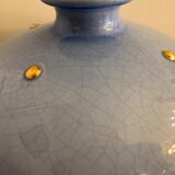 Cracked lamp foot, Longwy enamel Recollets, Beads model