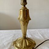 Art Deco gilded bronze lamp base.