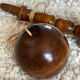 Old bilboquet in turned wood