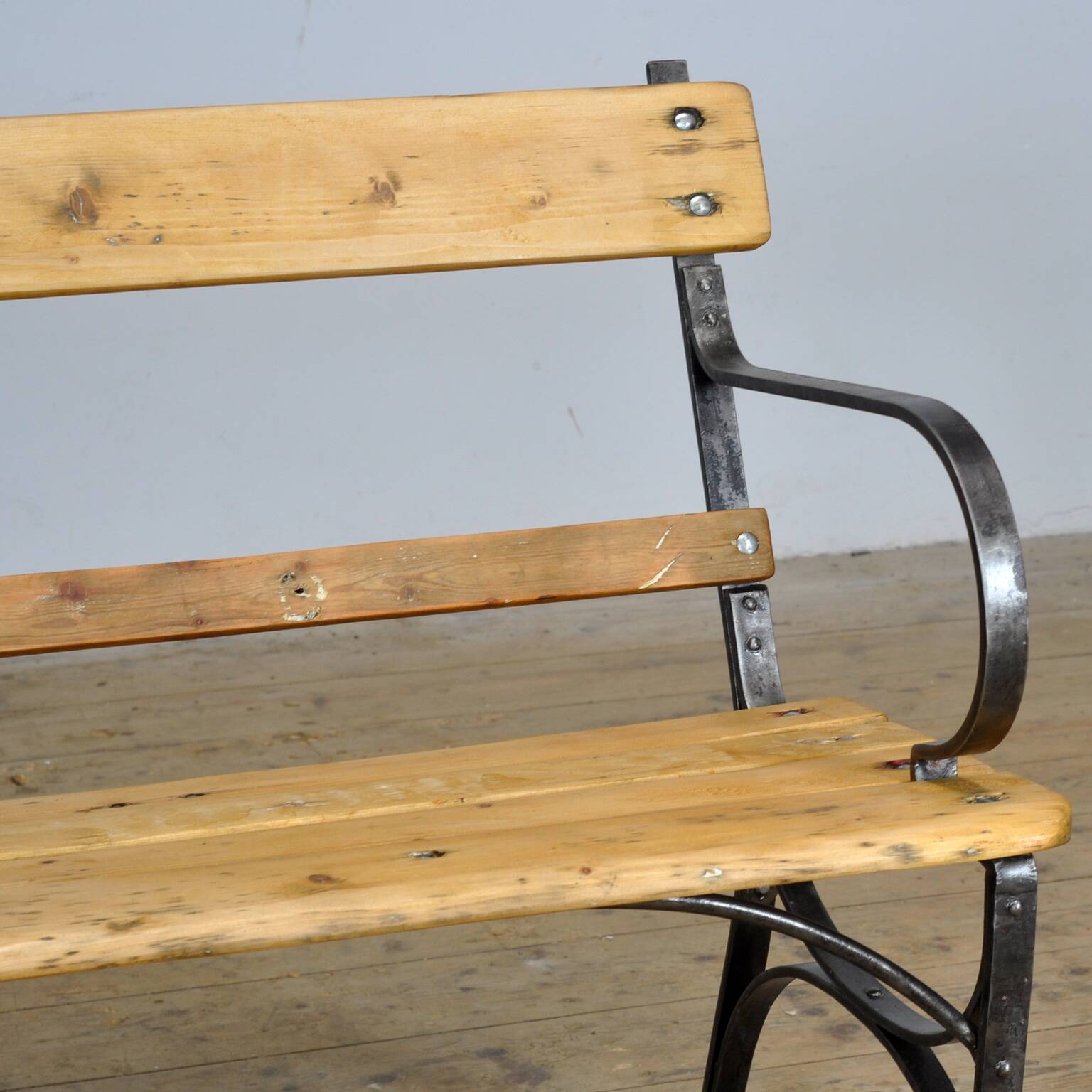 Riveted Iron Park Bench, 1920’s