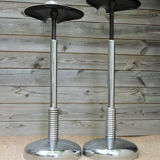 Pair of dentist stools spring vintage design