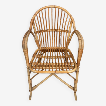 Rattan armchair