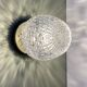 Vintage glass globe wall or ceiling light with diamond point.