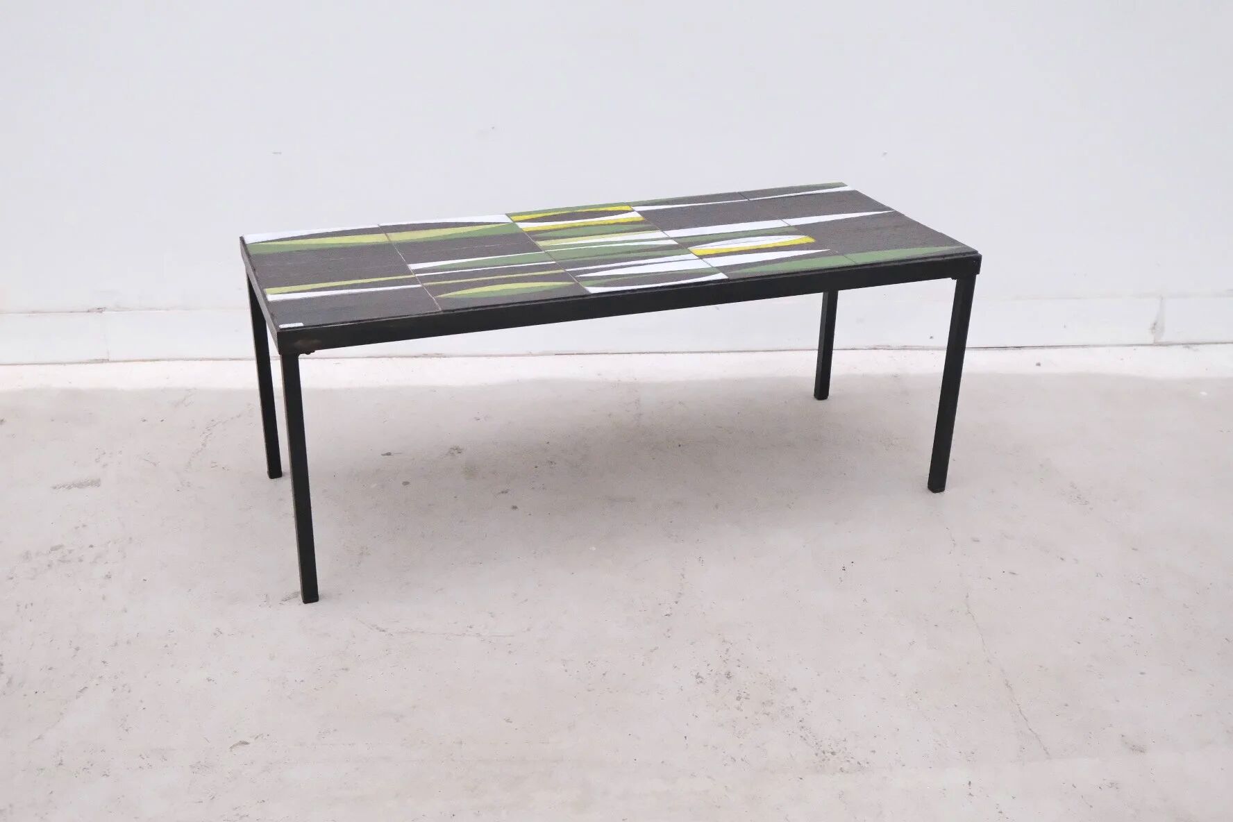 "Navette" coffee table by Roger Capron in ceramic, 1950