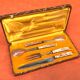 1930s Art Deco Salad Bowl/Lamb Carving Set Sauzedde Cutlery