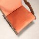 Vintage wooden and fabric armchair, design, Italy, 1960s
