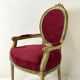 Fauteuil médaillon de style Louis XVI
