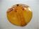 Plat de service ou compotier couleur ambre