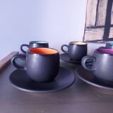 Set of 6 50'S ceramic cups