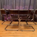 A set of six S33 chairs by Mart Stam, Thonet, Germany, 1960s.