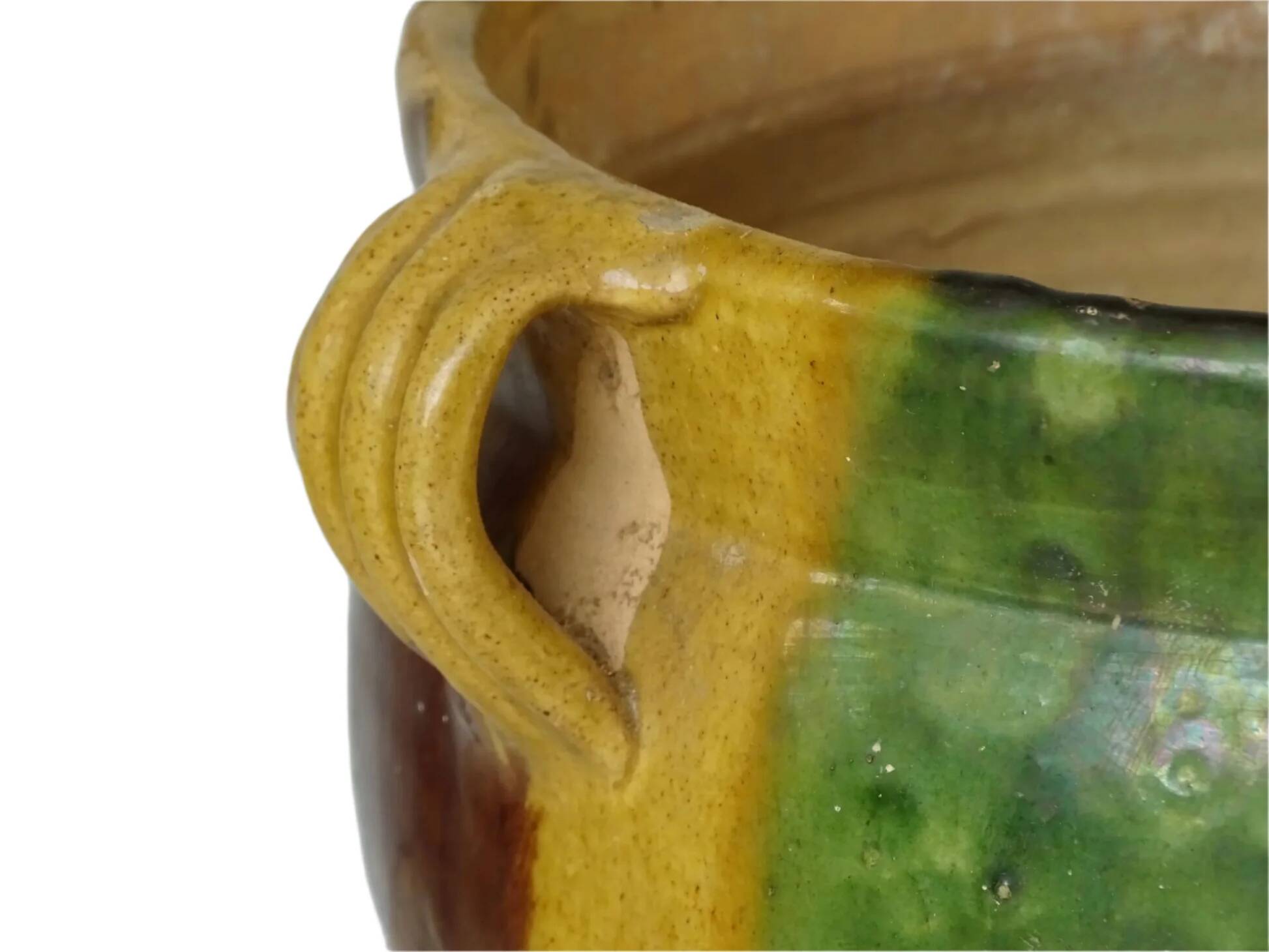 Jardinière antique française en terre cuite de Castelnaudary