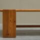 Architectural coffee table in solid pine from the 1970s.