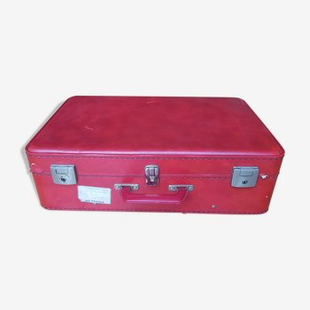 Valise vintage rouge