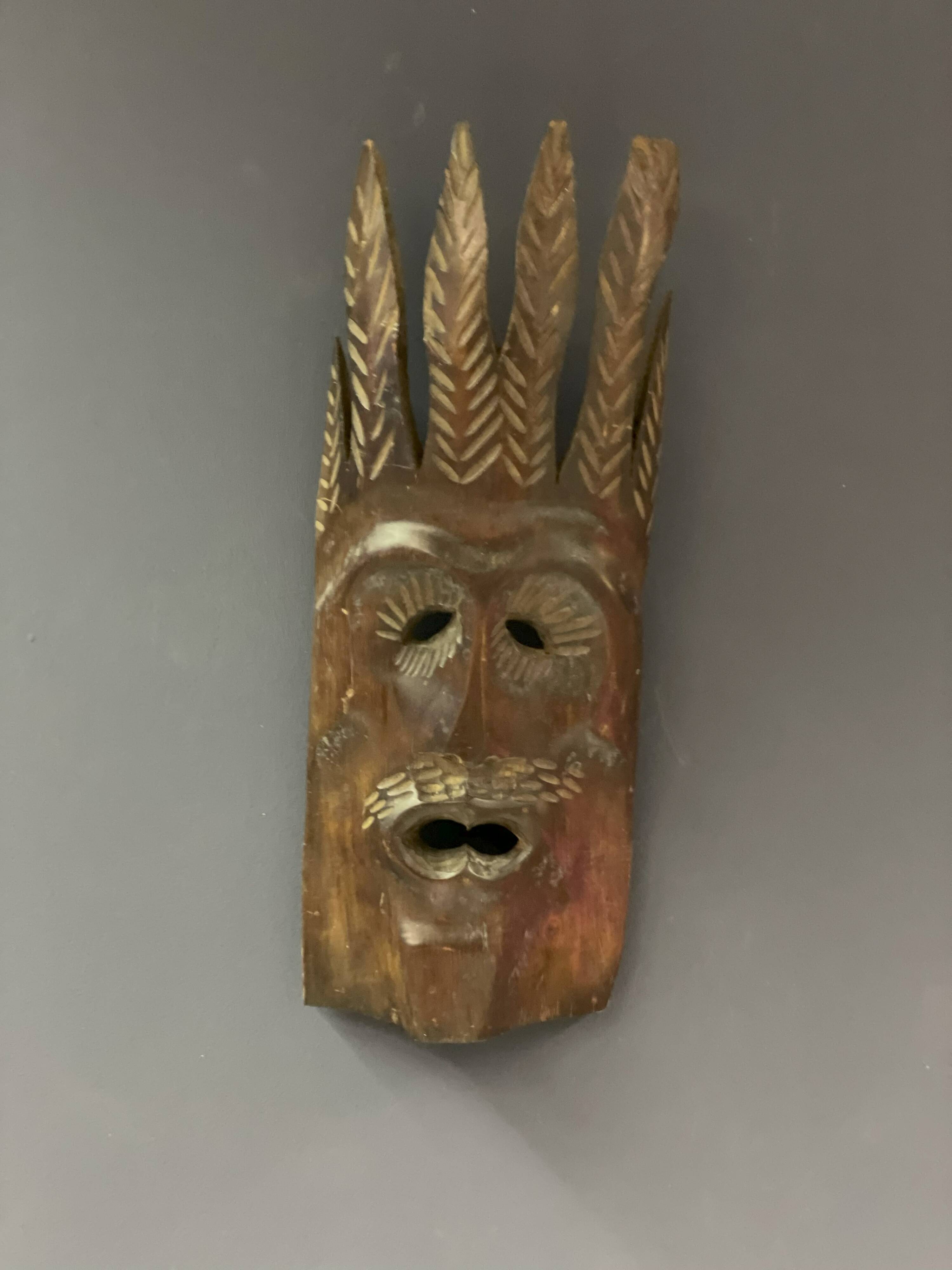 Wooden tribal mask