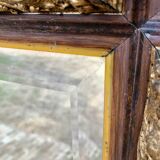 Large mirror gilded wood 76x109
