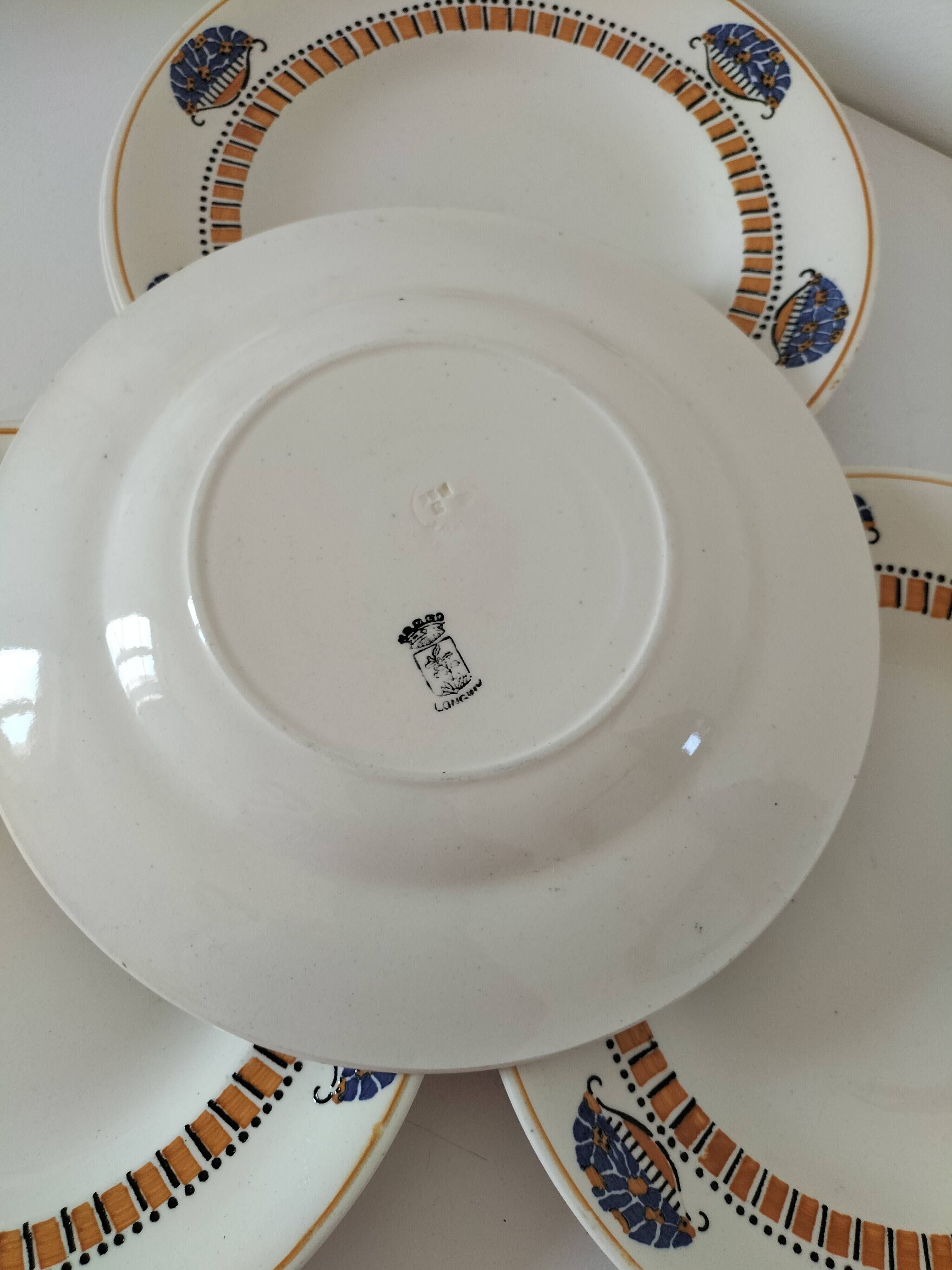 Longwy Art Deco plates