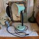 Vintage enamelled metal articulated desk lamp