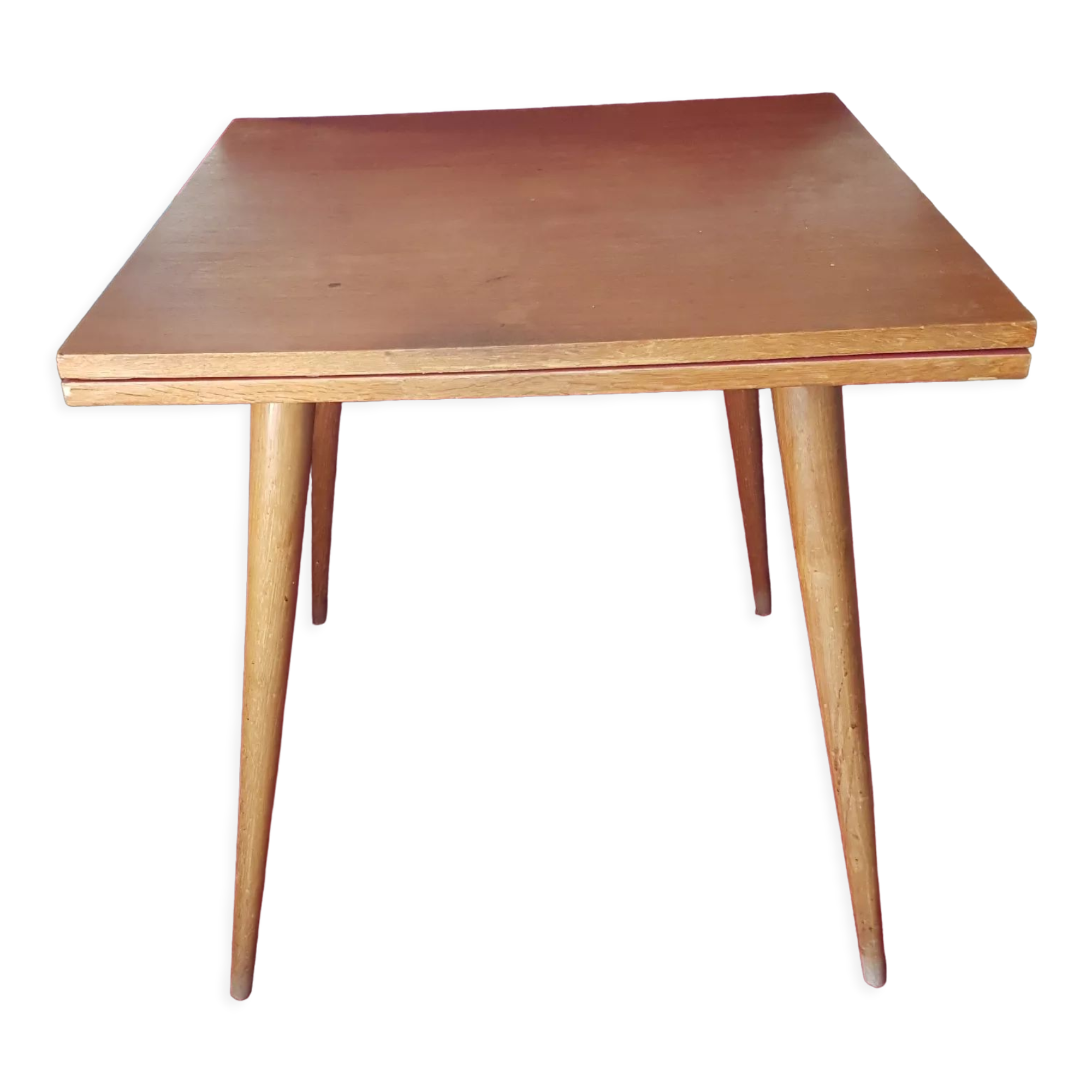 Table d'appoint vintage pieds compas scandinave