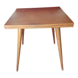 Vintage side table Scandinavian compass legs