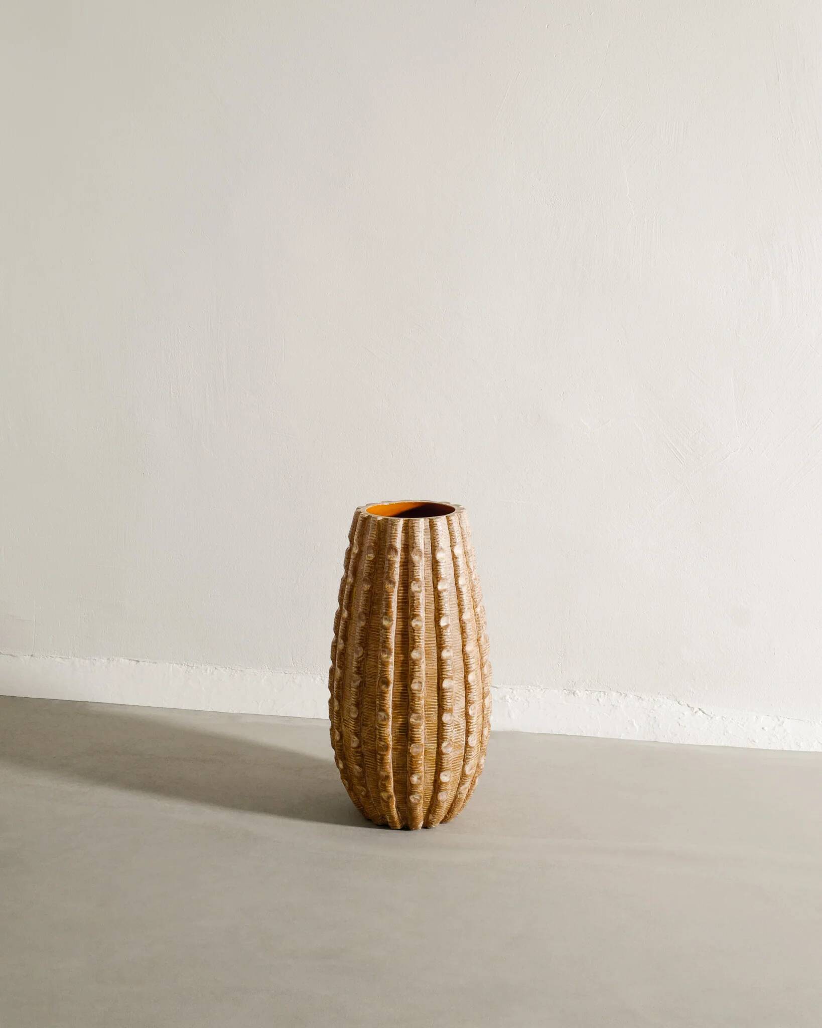 Vintage Swedish Mid Century Ceramic Floor Vase Vicke Lindstrand, 1940s