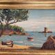 Vintage Oil Painting of a Sea Cove